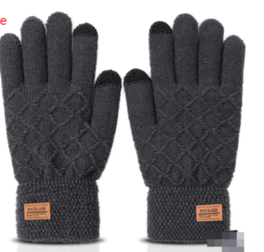 Men's Touch Screen Knitted Gloves for Cycling