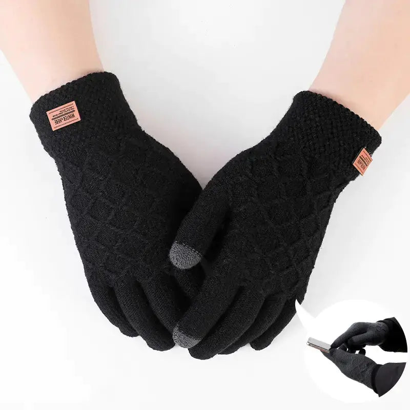 Men's Touch Screen Knitted Gloves for Cycling