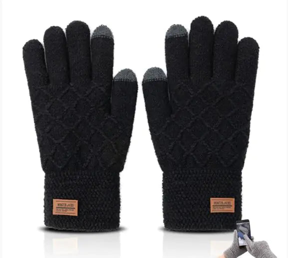 Men's Touch Screen Knitted Gloves for Cycling