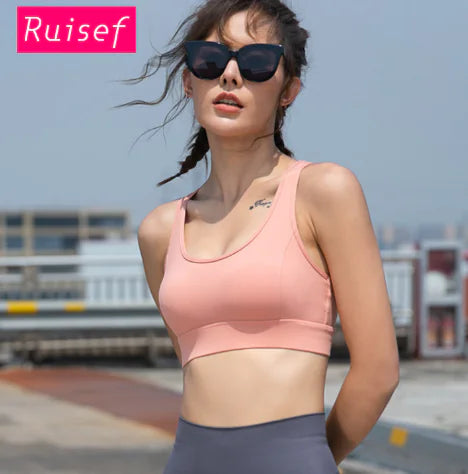 High-Intensity Women's Sports Bra for Yoga and Running