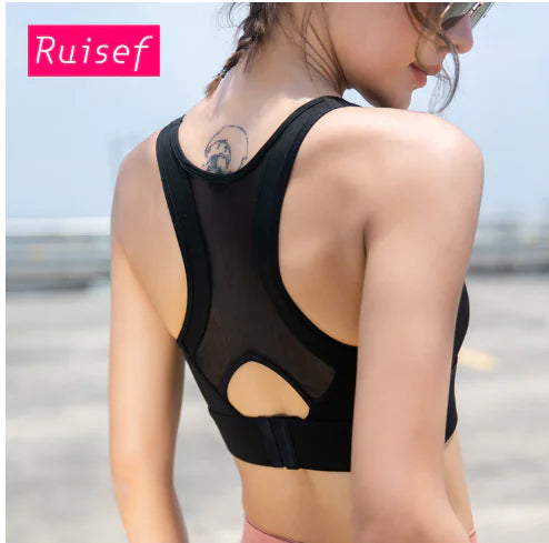 High-Intensity Women's Sports Bra for Yoga and Running